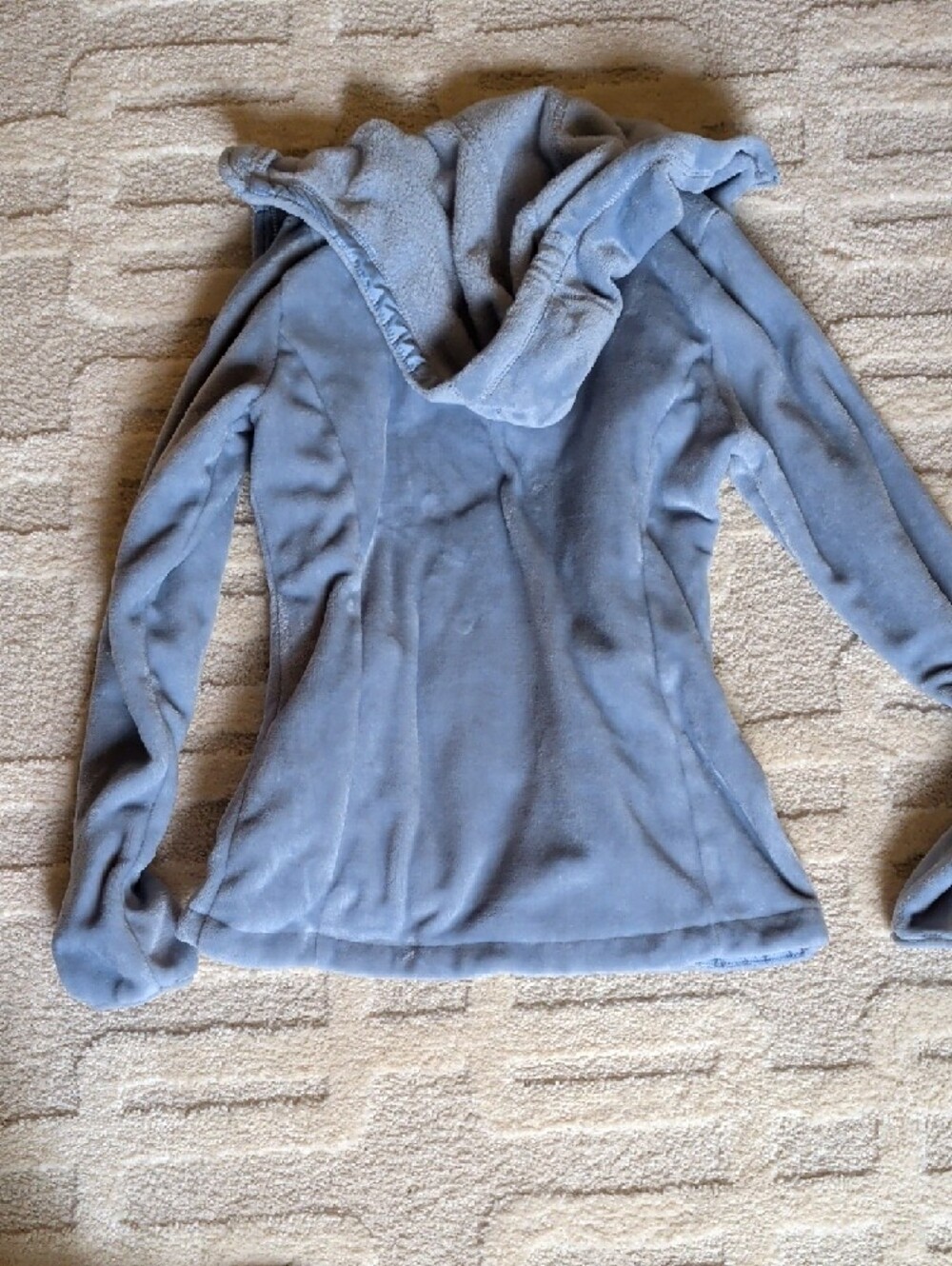 Gerry Pale Blue Hooded Teddy Fleece Jacket - Picture 6 of 6